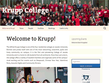 Tablet Screenshot of krupp-college.de